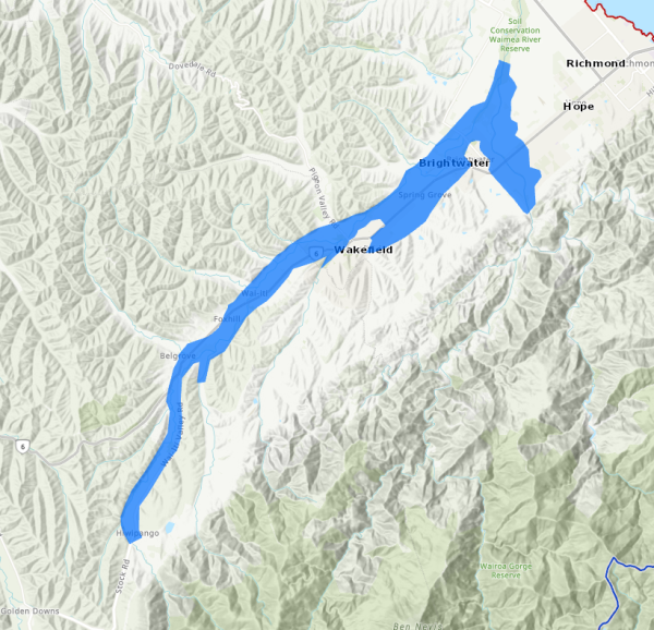 Potential Evacuation Areas Public Comms messaging Wai iti 20250711 1338